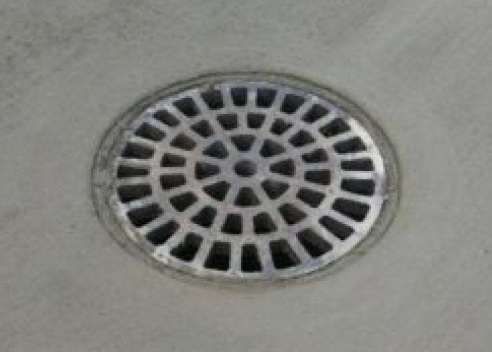 Catch Basin installed in a Parking Lot