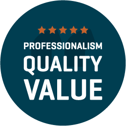 Icon 5 star professionalism quality value