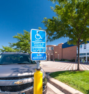 ADA accessible parking spaces must have signs