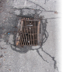 Broken or Sunken Water Basins