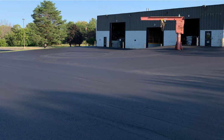Industrial Parking Lot After
