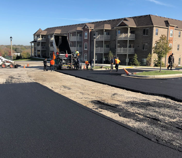 Paving an Apartment Parking Lot